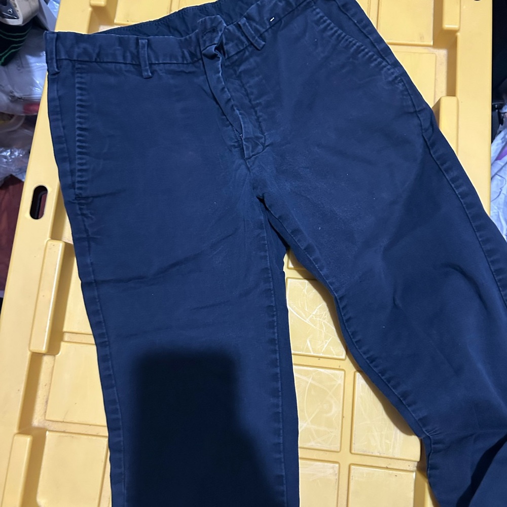 Uniqlo Men's Dark Blue Chinos